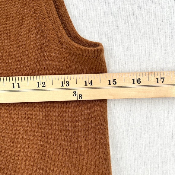 EVERLANE The Cashmere Jumpsuit Womens Small Brown Sleeveless Wide Strap Knit - Picture 13 of 16